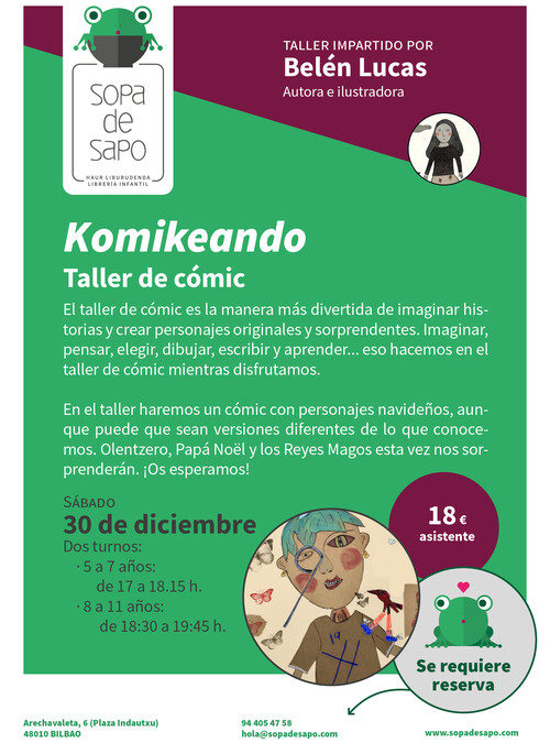 Komikeando, taller de cómic para niños y niñas
