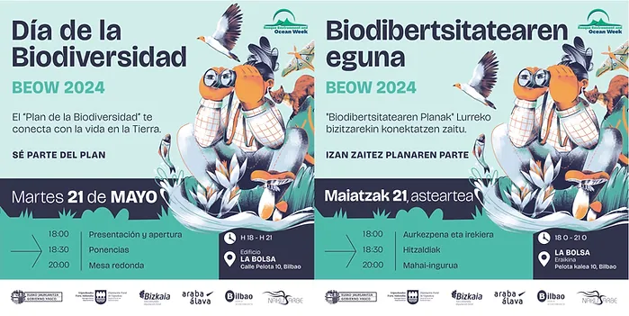Basque Environment and Ocean Week BEOW’ 24. Bilbao, 21 de mayo. Charla en Edificio La Bolsa.