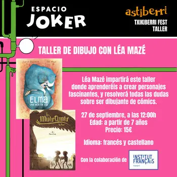 Txikiberri fest. Taller de dibujo con Léa Mazé. Bilingüe, castellano francés, a partir de 7 años